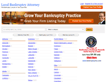 Tablet Screenshot of bankruptcyatlaw.com